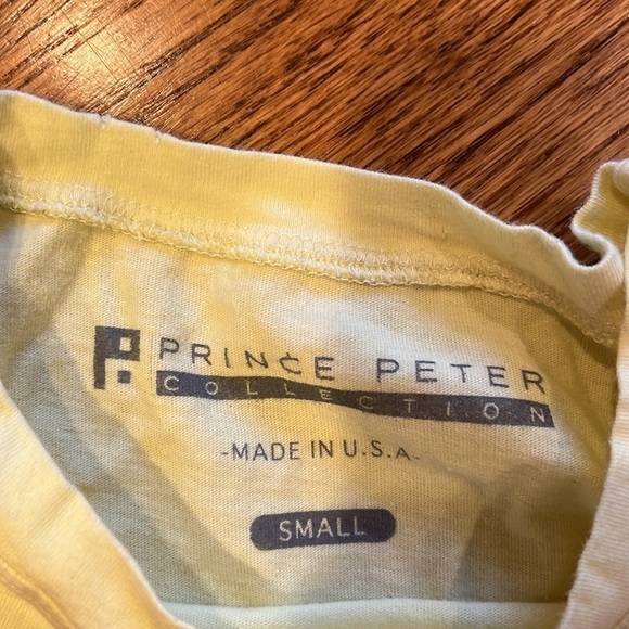 Prince Peter Collection Junior Girl’s Yellow Cropped Tee Size S - Picture 2 of 4